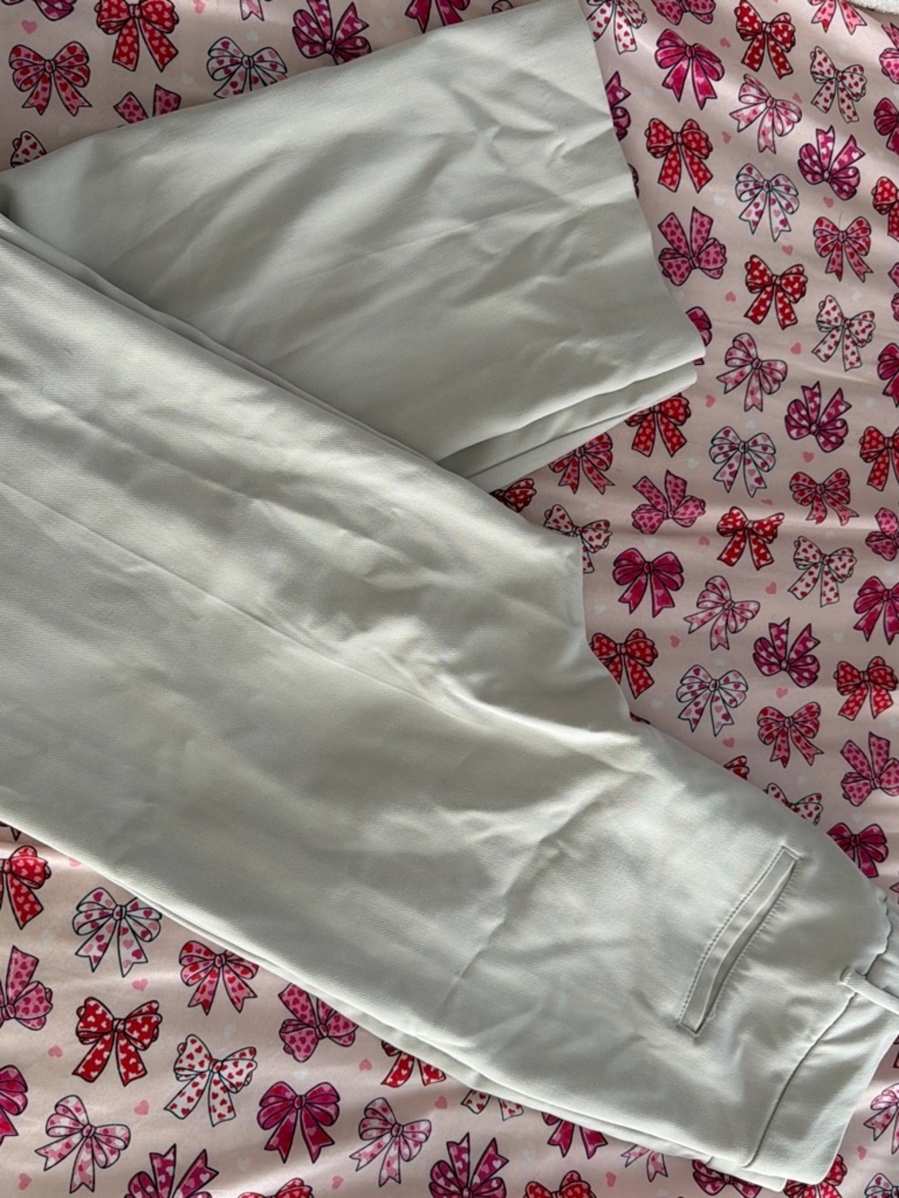 Old Navy Cream Straight-Leg Trousers